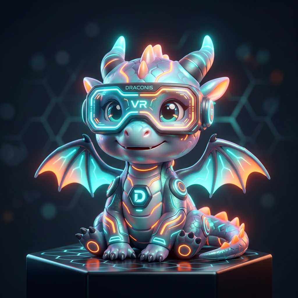 Vibi Cute Dragon Logo